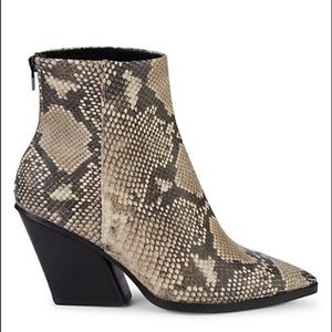 NIB Dolce Vita Snake Print Leather ankle boot 8